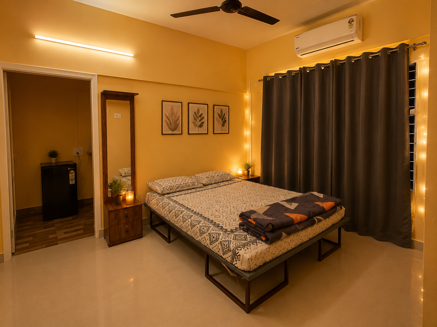 1BHK AC and Non-AC option room at Nahor Homestay