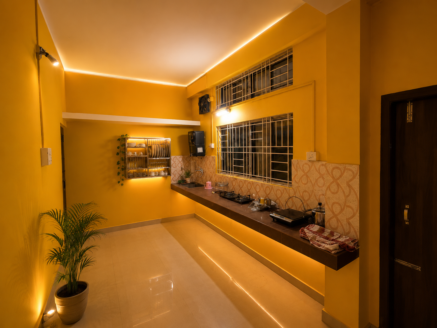 2BHK AC premium unit on 2nd floor at Nahor Homestay